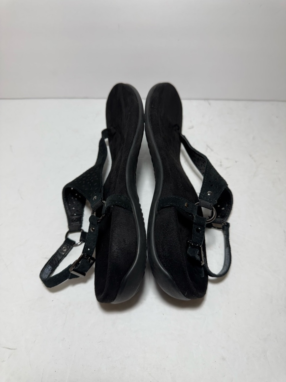 Vionic Kirra Sandals Black Perf Leather Comfort Casual Summer Beach Size 8.5 - Picture 6 of 9